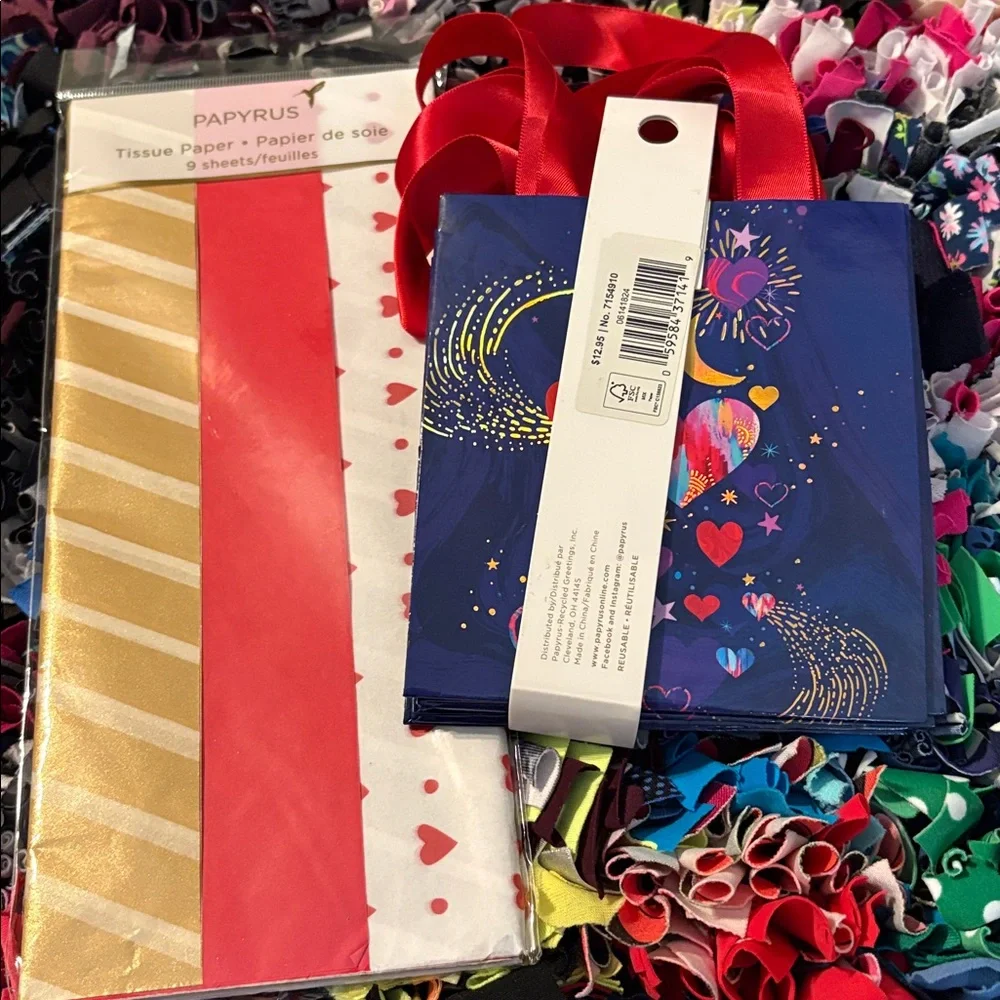 🆕Papyrus Metallic Hearts Gift Packaging Bundle